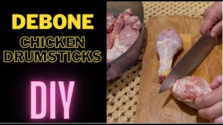 HOW TO DEBONE CHICKEN DRUMSTICK DIY [upl. by Corny963]