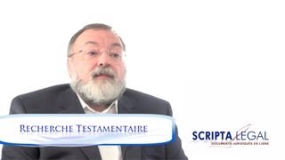 Pourquoi faire une recherche testamentaire [upl. by Oreste683]