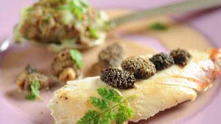 Recette  Chapon confit au vin jaune et au morilles [upl. by Cresida]