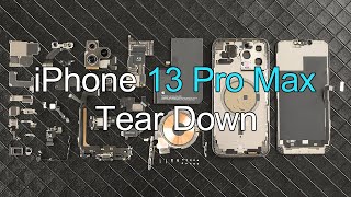 iPhone 13 Pro Max Tear Down  Better CPU And Camera Bigger Battery Smaller Notch Overall Improve [upl. by Reld]