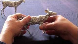 Tutorial  Alufolie modellieren Aluminiumfoil sculpturing Tin foil crafts [upl. by Solracesoj]