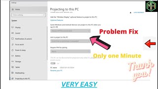 How To Fix Projecting To This Pc Problem  Fix Projecting To This Pc Windows 11 [upl. by Mandeville871]