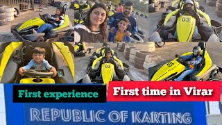 OUR FIRST EXPERIENCE IN GO KARTING IN VIRAR 👌 REPUBLICOFKARTINGGOKARTINGINMUMBAItrending [upl. by Fugere720]