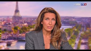 Anne Claire Coudray quitte son plateau sur TF1 [upl. by Osnofedli]