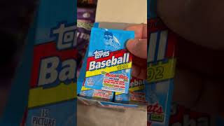 Topps 1992 Baseball Cards Sealed box Mail day [upl. by Notnirt]