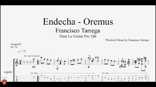 Francisco Tárrega  Endecha  Oremus  Guitar Tutorial  TAB [upl. by Dlabihcra634]