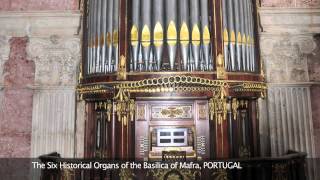 The Six Historical Organs of the Basilica of Mafra PORTUGAL [upl. by Jonina]