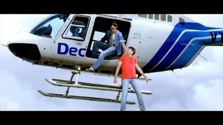 Darshan Massive entry from Helicopter  Superb Mass Scenes of Kannada Movies [upl. by Erdnael542]