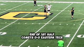 Catonsville Comets vs Eastern Tech JV SEASON [upl. by Haeli]