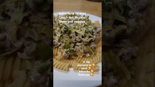 praz cu macaroane Lauch mit Nudelnleeks and noodles youtubeshorts like reels food subscribe 🥰 [upl. by Saitam]