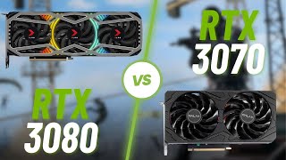 RTX 3080 vs RTX 3070  Batalhas de GPU [upl. by Raamal]