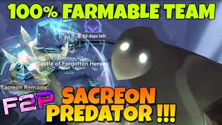 NEW SACREON DIMENSIONAL PREDATOR  F2P LIGH PREDATOR TEAM SUMMONERS WAR [upl. by Ahselaf286]