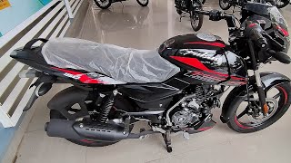 All New Bajaj Pulsar 150 single Disc BS7 2024 Sparkle Black Red Colour OnRoad Price Rs144000 [upl. by Rafa]