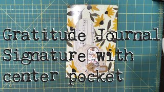 Gratitude Journal Signature with Center pocket [upl. by Burrow]