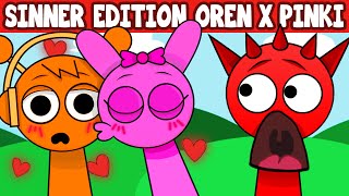 Incredibox Sprunki Sinner Edition But With Oren x Pinki Kiss  All Reactions [upl. by Ainiger]