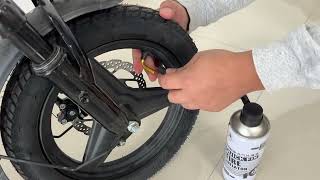 Repairing tubeless tires with sealant [upl. by Anana]