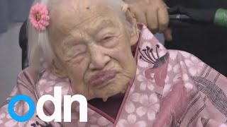 Worlds oldest person Misao Ohkawa celebrates 117th birthday in Japan [upl. by Rosy]