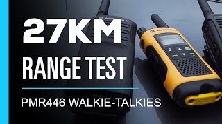 Walkie Talkie 27km Range Test  PMR446 05 Watt [upl. by Petronia]