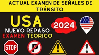 2024 EXAMEN DE SEÑALES DE TRÁNSITO Señales de Tráfico en US Licencia de Conducir [upl. by Wilone]