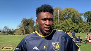 Kelechi Johns First Interview  Central Coast Mariners [upl. by Haraz]