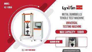 Universal Tensile Strength Tester Steel dumbbells 100kn tensile test machine [upl. by Bosch]