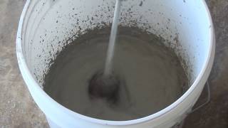 Demonstration Super Plasticizer with Ultrafine Cement [upl. by Torrin]