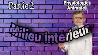 Physiologie Animale S4  Milieu intérieur partie 2 [upl. by Urbanna]