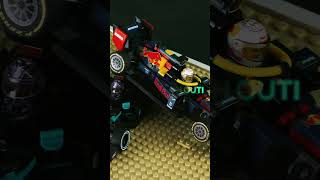 Hamilton and Verstappen CRASH OUT at Monza f1 lego maxverstappen hamilton stopmotion shorts [upl. by Dagney]