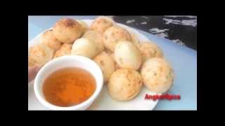 Ricecoconut pancake Traditional Khmer Nom Krok [upl. by Atinnod]