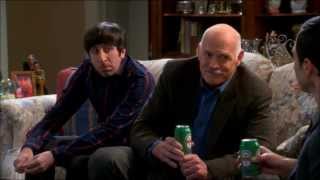 Sheldon amp Bernadettes Father Have a Beer TBBT 7X09 The Thanksgiving Decoupling [upl. by Muns]