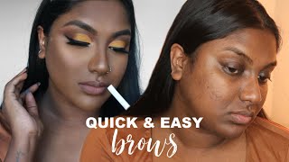 EASY BROW TUTORIAL FOR SPARSE BROWS  Limitlessbwl [upl. by Shaper]