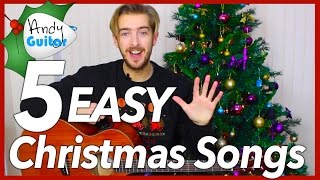 Play 5 EASY Christmas Songs on Guitar [upl. by Berg]