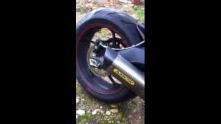 Triumph Street Triple R 2013 2014 2015 2019 Arrow exhaust sound [upl. by Ahsiram]