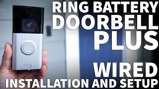 Ring Doorbell Plus Installation DIY  Ring Video Doorbell Wired Installation with Existing Chime [upl. by Uno350]