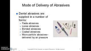 Dental Abrasives Lecture 1 [upl. by Fields]