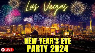 NEW YEAR’S EVE 2024 LIVE LAS VEGAS COUNTDOWN 🥳🎆🎉 [upl. by Claudius]