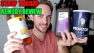 Strep Throat Gargle Remedies Review [upl. by Eirdua649]