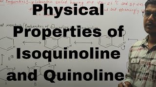 Physical Properties of Isoquinoline and Quinoline  Explained by Sarwan Mudgil Sir  B Pharmacy [upl. by Argile126]