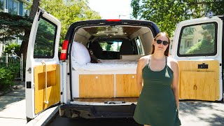 Building a Bed and Storage Drawers in my Chevy Express Van Conversion [upl. by Elton855]