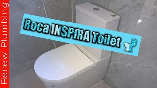 Roca® INSPIRA Backtowall Toilet Installed [upl. by Inobe]