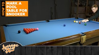 How to Mark Your Pool Table for Snooker  FULL DIY GUIDE [upl. by Aloel]