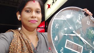 Ajanta wall clock model no9107 DayDate Setting [upl. by Ahsilem]