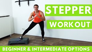 30 Minute Stepper Workout for Weight Loss – Beginner Stepper Exercise at Home [upl. by Charlet375]