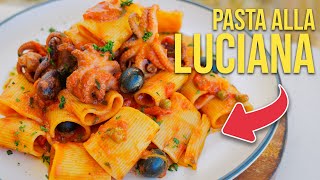 How to Cook OCTOPUS PASTA Like an Italian  Pasta alla Luciana [upl. by Kulseth]