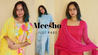 Latest Meesho KurtiKurta Sets Haul  Starting 500  Meesho Festive Kurti Haul [upl. by Peti]