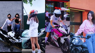 Girls riding superbike 2  tiktok trending  Adibe Zeme [upl. by Lai351]