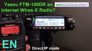 Yaesu FTM100DR WiresX Portable Digital Node  Firmware Update [upl. by Sikleb]