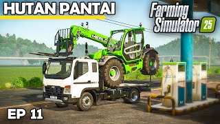 TELEHANDLER BREAK DOWN RECOVERY TIME  Farming Simulator 25  Hutan Pantai  Episode 11 [upl. by Rutherford724]