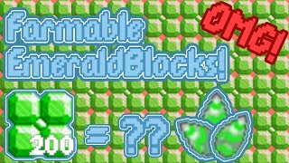 Farming EMERALD BLOCKS Farmable  Growtopia [upl. by Tini]