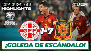 Georgia 17 España  HIGHLIGHTS  UEFA Qualifiers 2023  TUDN [upl. by Waldo304]